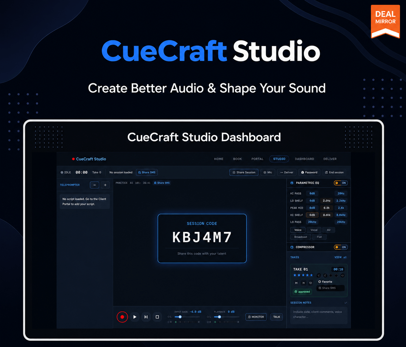 Create audio for videos, tutorials, social content, and other digital projects