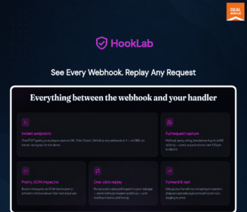 HookLab dashboard capturing and inspecting webhook requests in real time