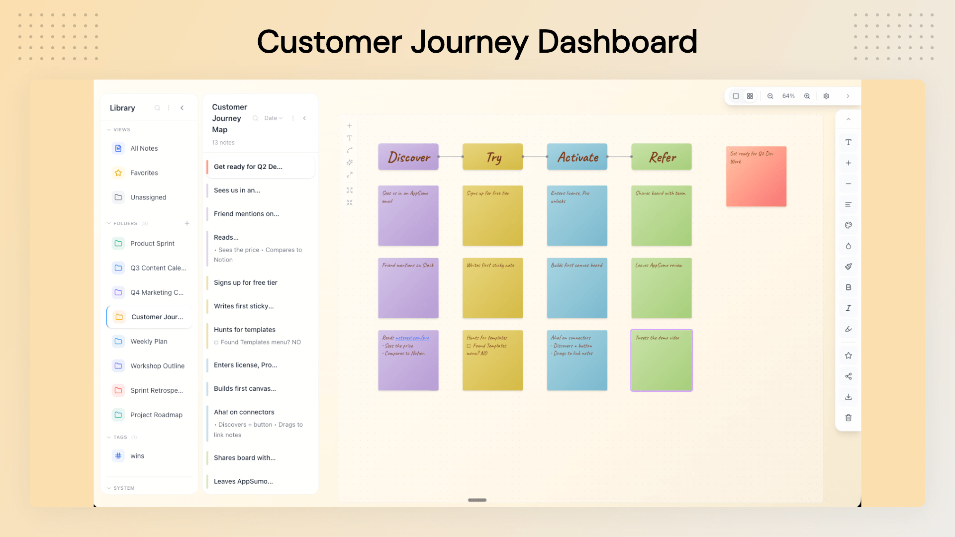 NotePeel Pro customizable visual notes with colors, fonts, and gradient backgrounds