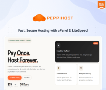 Lifetime cPanel Hosting with NVMe SSD & LiteSpeed