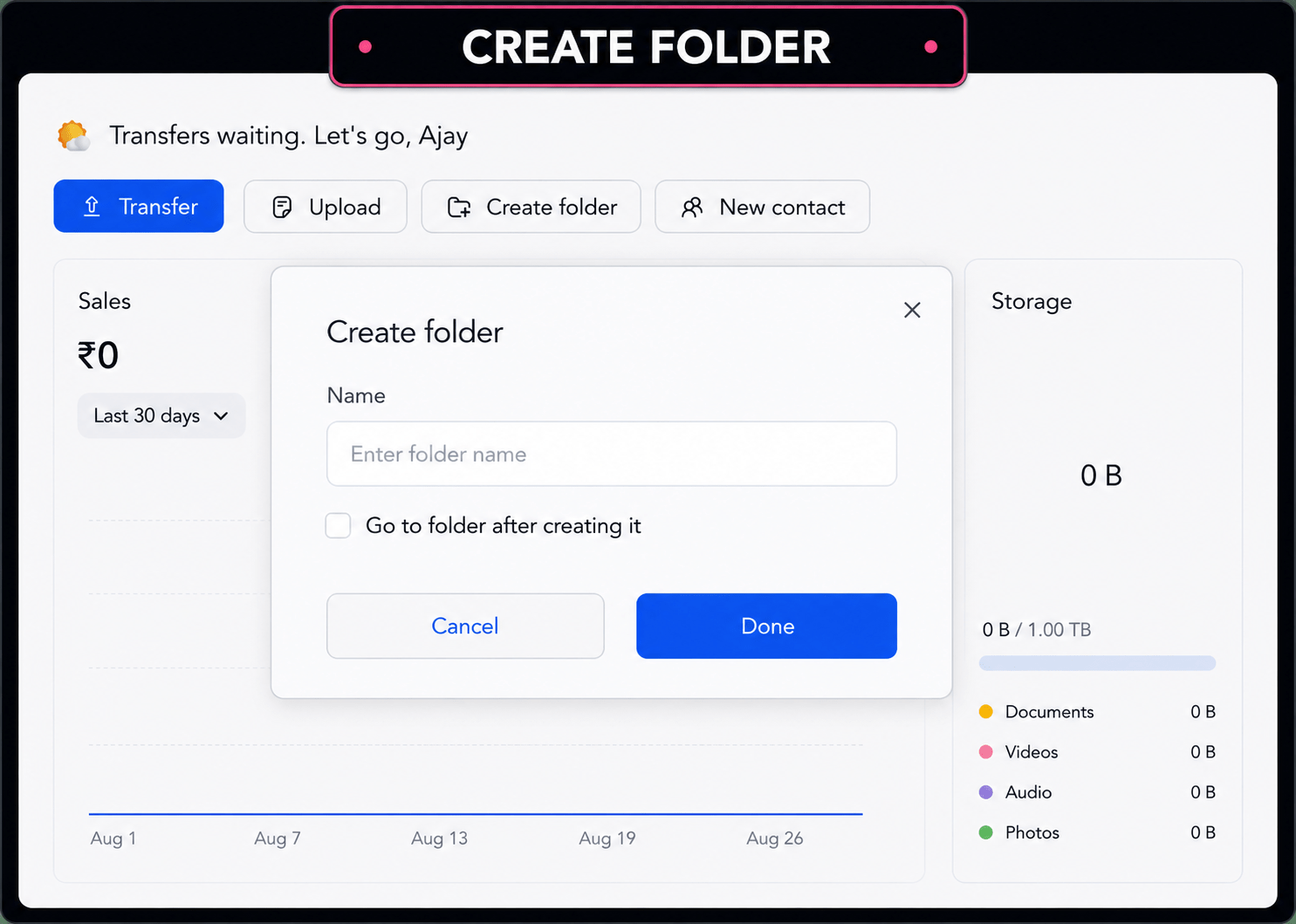 Tarkle file sharing software for businesses and freelancers