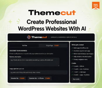 Themecut: Generate Complete WordPress Websites From One Prompt