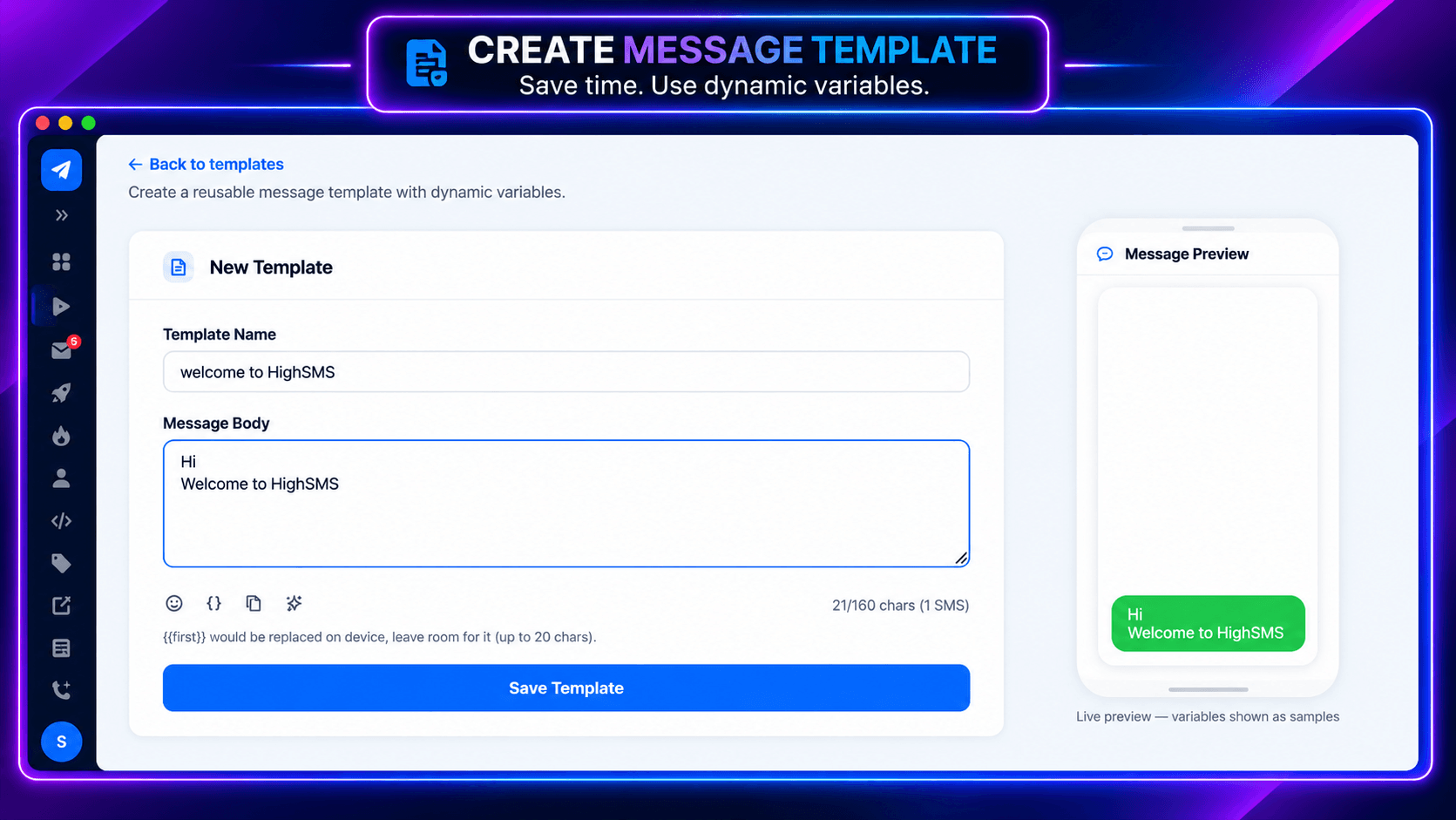 HighSMS bulk SMS marketing platform for GoHighLevel users