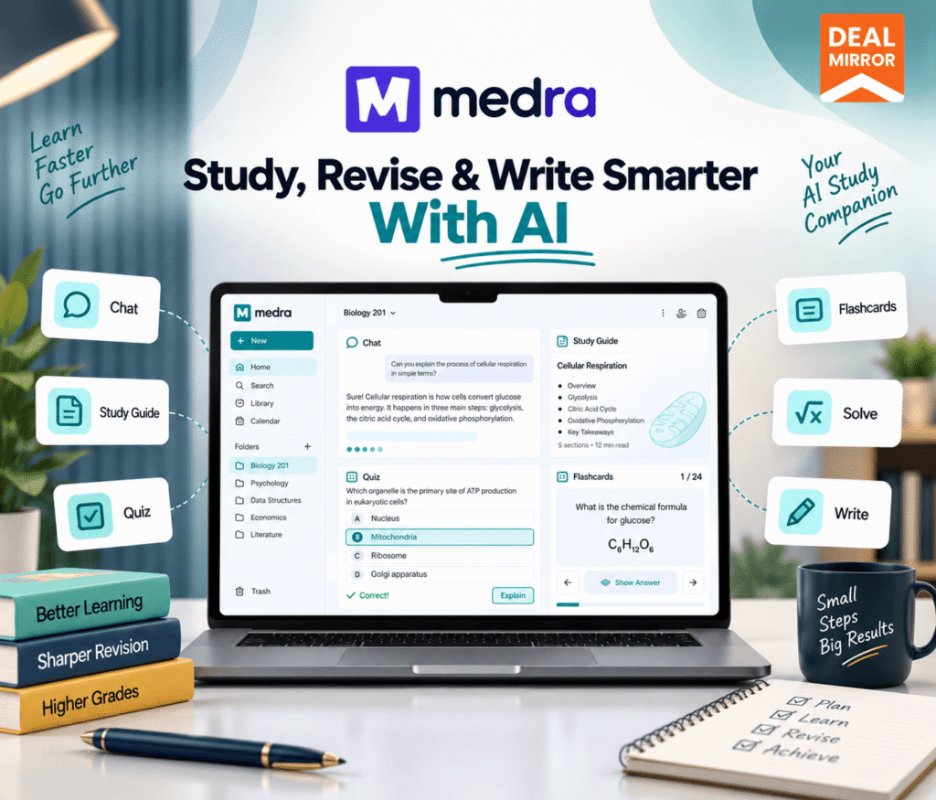 Medra AI study assistant for students and academic learning