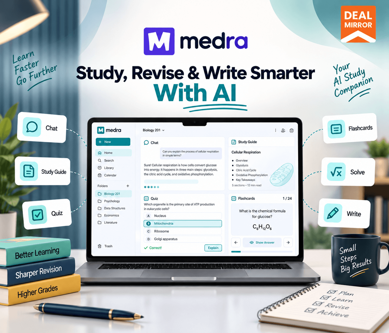 Medra AI study assistant for students and academic learning