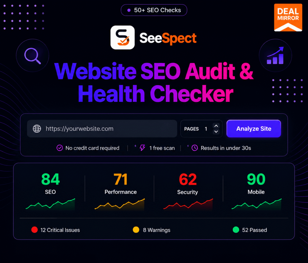 SeeSpect: All-in-One Website SEO Audit & Health Checker