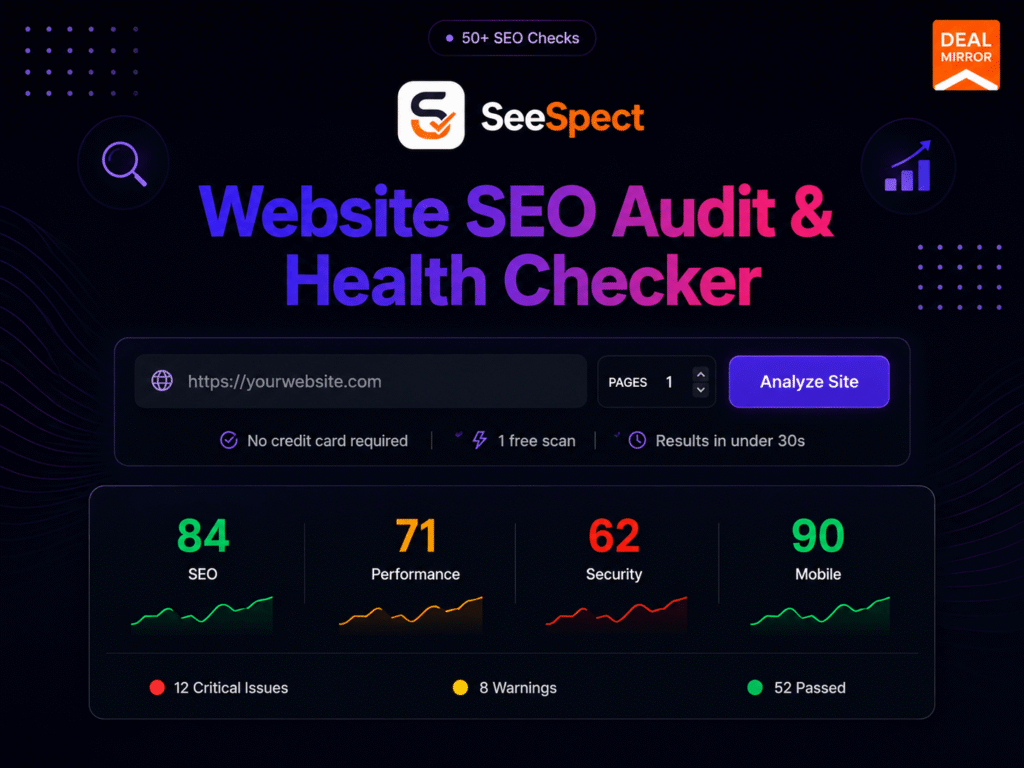 SeeSpect: All-in-One Website SEO Audit & Health Checker