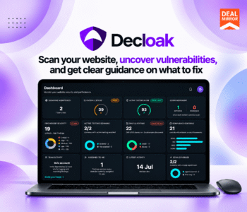 Decloak AI website security scanner dashboard