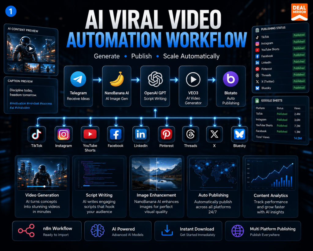 N8N AI Viral Video Automation Workflow