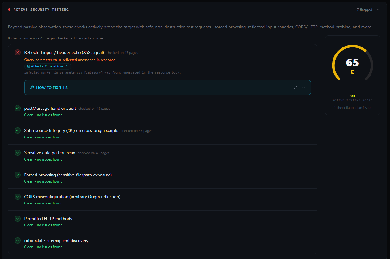 Decloak compliance reporting and security evidence