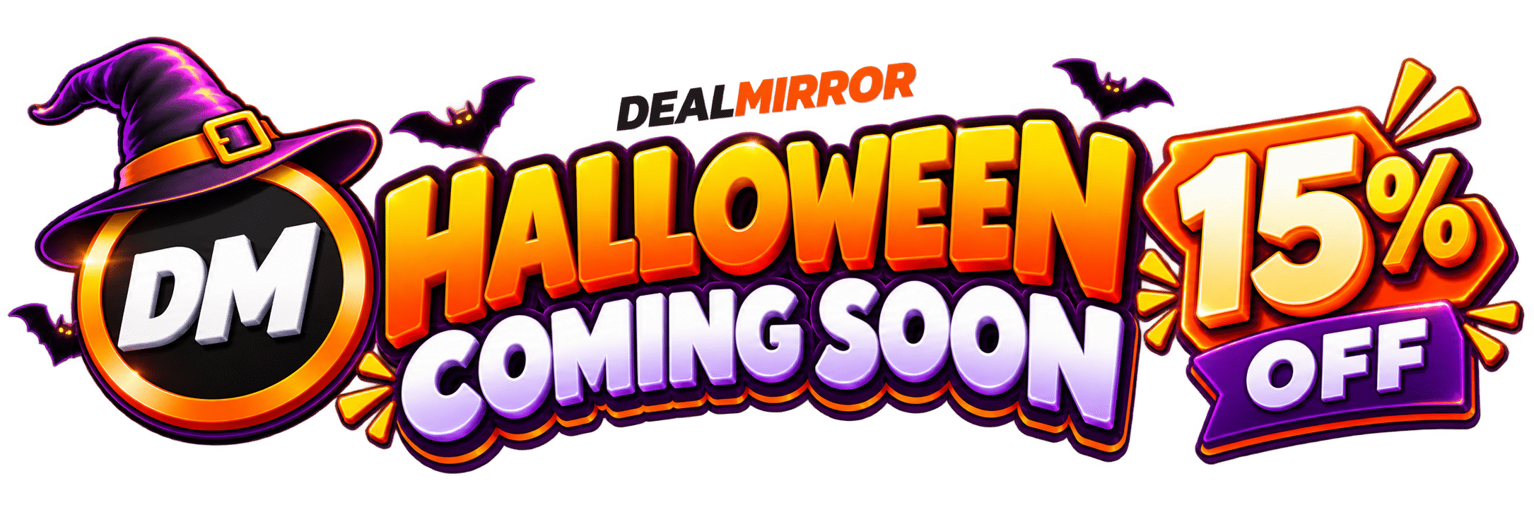 DealMirror Halloween Deals Sitewide 15% Off