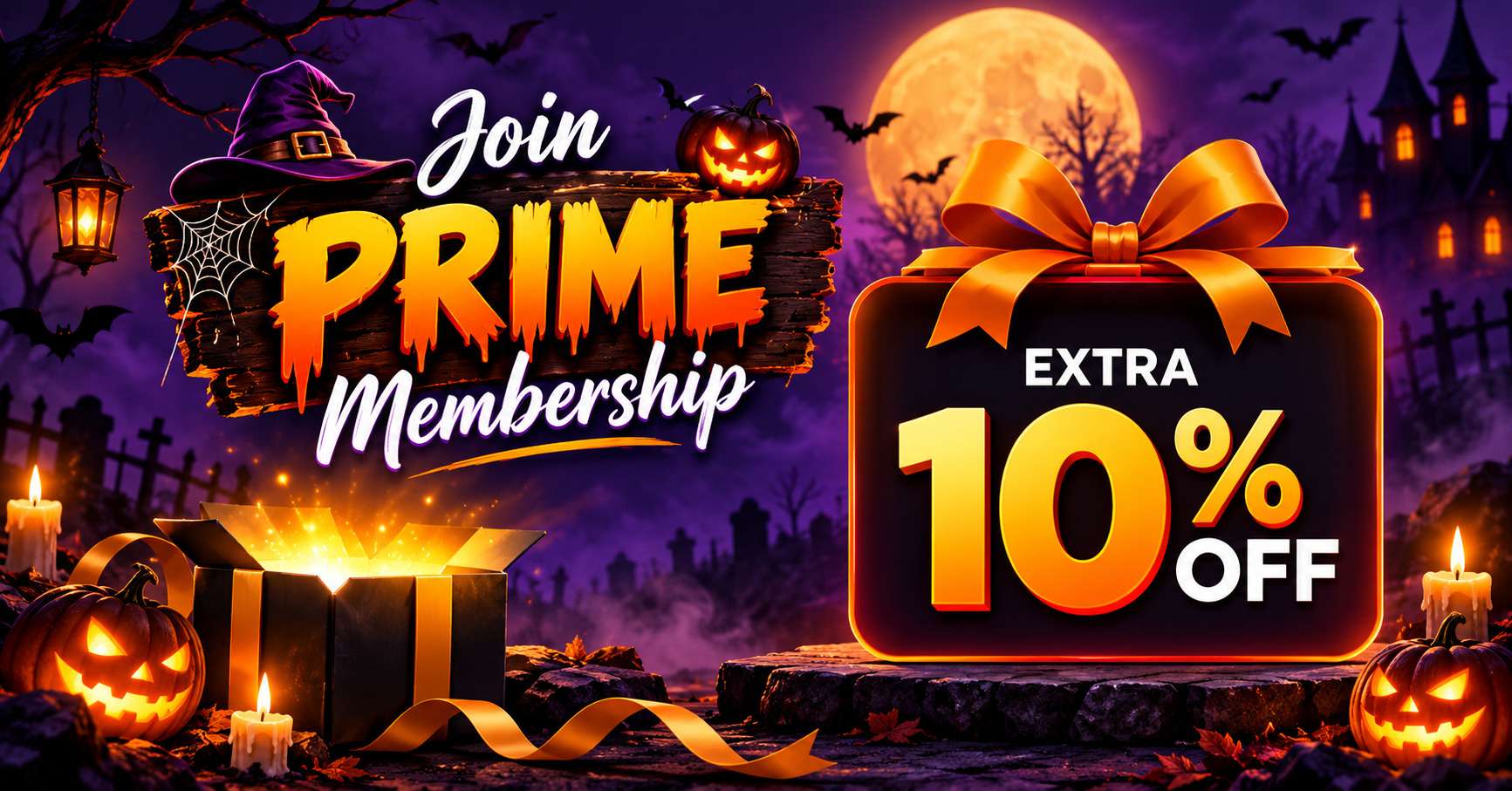 Join Prime Membership, extra 10% off